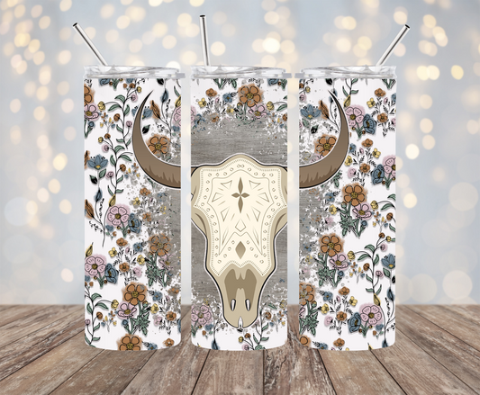 BOHO bull skull