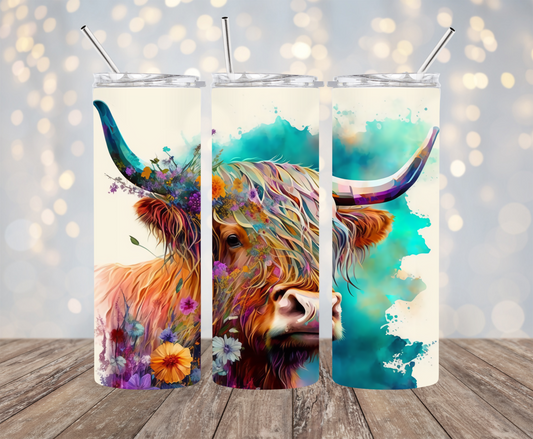 Highland Cow Colorful