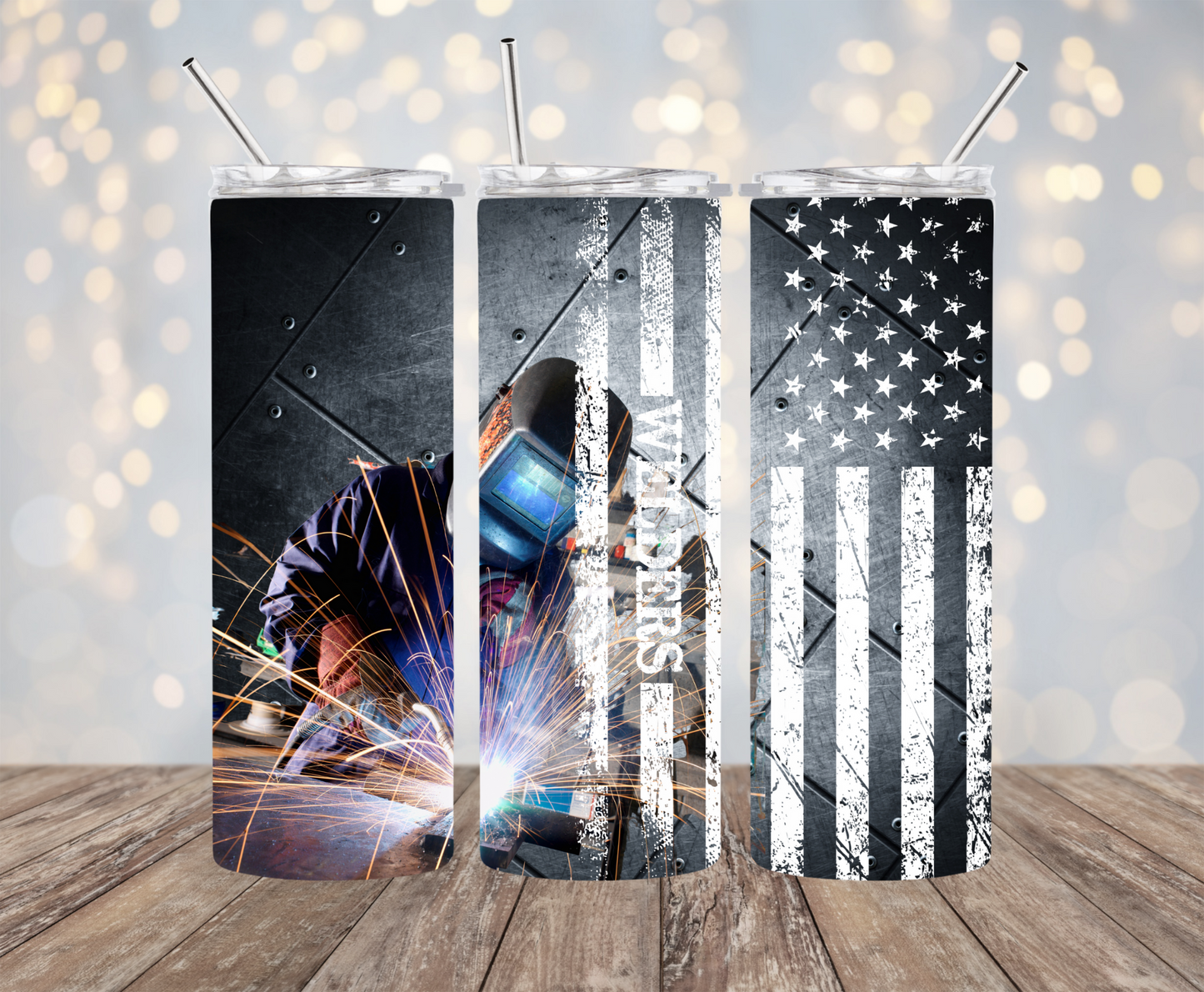 Welder American Flag